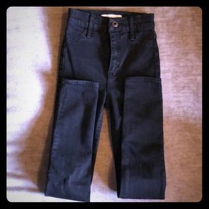 NWOT Abercrombie 8 slim girls black jeans hi waist